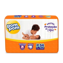 Fralda Pom Pom Protek Proteção de Mãe P - 54 Unidades