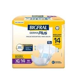 Fralda Geriátrica Derma Plus Bigfral Xg 14Un