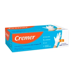 Luva De Procedimento Cremer Tamanho G Com 100 Unidades
