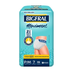 Roupa Intima Bigfraldal Moviment Pq/Md 7Unidades