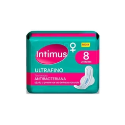 Absorvente Intimus Ultrafino Antibacteriano com Abas 8 Unid