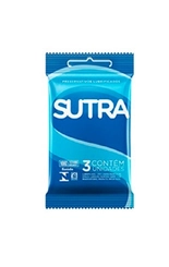 Preservativo Masculino Lubrificado Sutra  3 Unidades