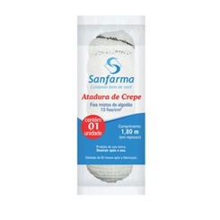 Atadura de Crepe 12cmx1,2m 1 Unidade - SANFARMA