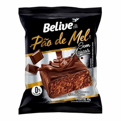 Pão de Mel Zero Glúten e Açúcar - 45g - Belive
