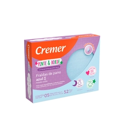 Fralda Pinte e Borde Az 70x70Cm 5 Unidades - CREMER