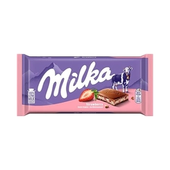BARRA CHOC MILKA STRAWBEERRY 100G