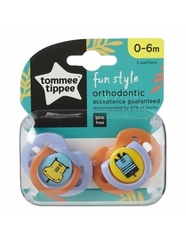 Chupeta Ortdon Fun Style 0A6Meses 2Unidades