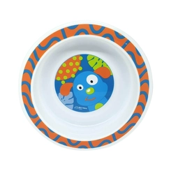 Prato Raso Multikids C/Ventosa Funny Meal Azul