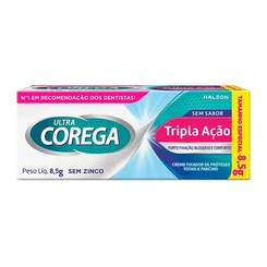 Fixador De Dentadura Ultra Creme Sem Sabor Corega 8,5G