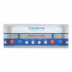 Atadura de Crepe 12cmx1,8m 1 Unidade - SANFARMA