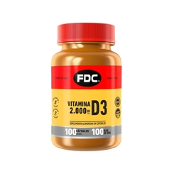 Vitamina D3 2000UI FDC Frasco 100 Cápsulas