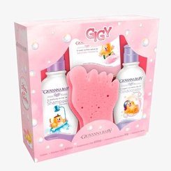 Kit Giovanna Baby Hora Do Banho Rosa Shampoo200ml+Cond200ml