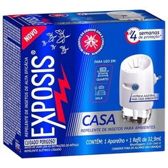 Kit Repelente Aparelho Elétrico + Refil Exposis 32,9Ml