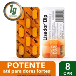 Lisador Dipirona Sódica 1g 8 comprimidos