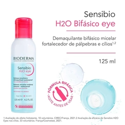 Sensibio H2O Solucao Micelar Bifasica Olhos 125ml - BIODERMA