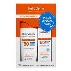 Kit Helioderm Suncare Protetor Solar Corporal Fps50+Facial F