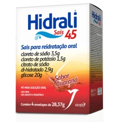 Hidrali 4 envelopes 28,37g  para Solu Guaraná - AIRELA
