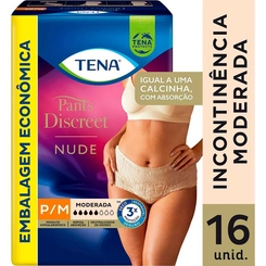 Fralda Pants Discreet Nude P/M 16Unidades