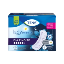 ABS TENA LADY DISCREET DIA E NOITE 12UN