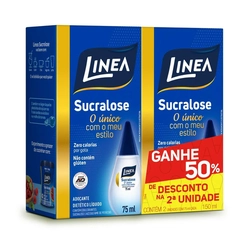 Adoçante Liquido Sucralose Gotas 2 Unidades 75ml  - LINEA