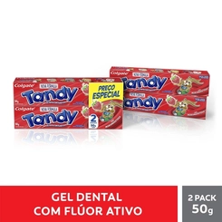 Kit Gel Dental Infantil Tandy Morango 2 Uni de 50g - COLGATE