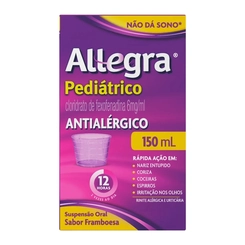 Allegra Pediatrico Framboesa 150ml+Copo -  SANOFI