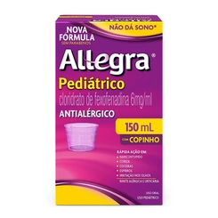 Allegra Pediatrico Framboesa 60ml+Copo - SANOFI