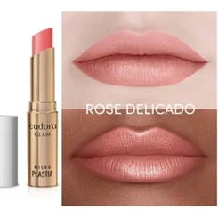 Batom Micro Plastia Rose Delicado 3,3g - EUDORA GLAM