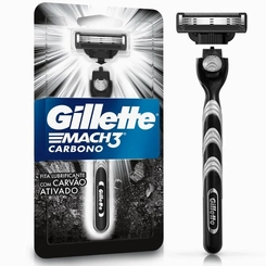 Aparelho de Barbear Gillette Mach3 Carbono 1 unidade