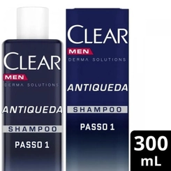 SHAMPOO ANTIQUEDA CLEAR MEN DERMA SOLUTIONS FRASCO 300ML