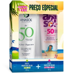 Kit Protetor Solar Anasol Kids Fps50 120G+100G