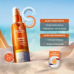 Protetor Solar Corporal Spray Intense Hydra FPS 50 Episol 200ml (HPD)