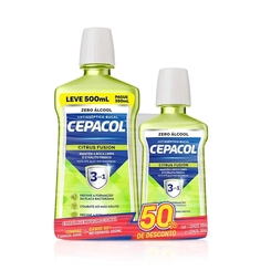 Kit Enxaguante Bucal Citrus Fusion 500ml+250ml - CEPACOL