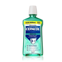Enxaguante Bucal Menta Ice Sem Álcool 500ml - CEPACOL