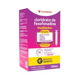 Cloridrato de Fexofenadina 6mg/ml Suspensão Oral 150ml
