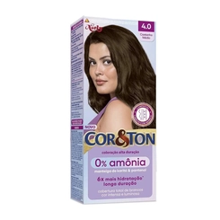 Tinturas Cor&Ton Sem Amônia 4.0 Castanho Médio - NIELY