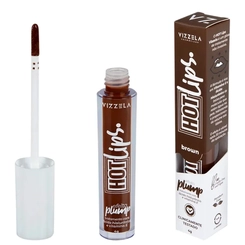 Gloss Labial Hot Lips Brown - Vizzela 4g