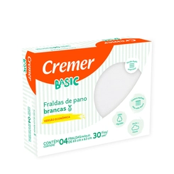 FRALDA PANO BASIC BRANCA 4UN(CRM)