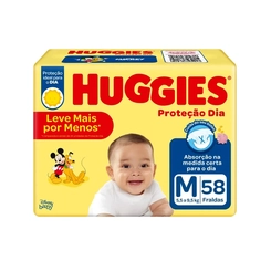 Fralda Huggies Protecao Dia Lv+Pg- M C/58 Unidades