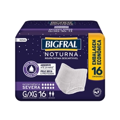 ROUPA INTINA BIG NOTURNO G/XG 16UNIDADES