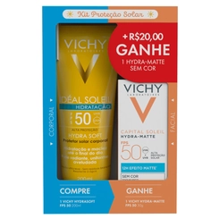 KIT VICHY HSOFT FPS50 200ML+HYDRAMATTE FPS50
