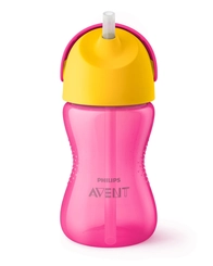 COPO AVENT C/CANUD CURV ROS AMAREL 300ML
