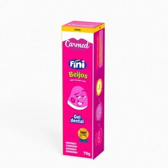 GEL DENTAL CARMED COM FLUOR SABOR BEIJOS 70G