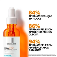 SERUM VITAMINA C12 OIL CONTOL ANTIRRUGAS PELES OLEOSAS 30ML