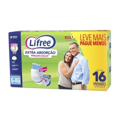 FRALDA CALCA LIFREE EXTRA ABS G/GG 16UN