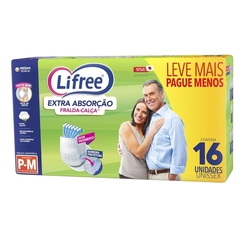FRALDA CALCA LIFREE EXTRA ABS P/M 16UN